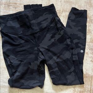 lululemon athletica Black Camo Leggings